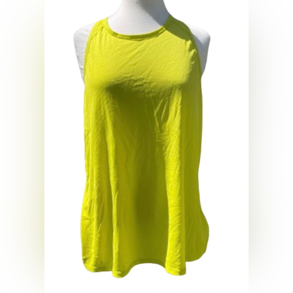 Athleta Yellow Racerback Tank top size Xl